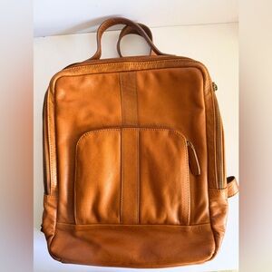 Leather Backpack - Tan